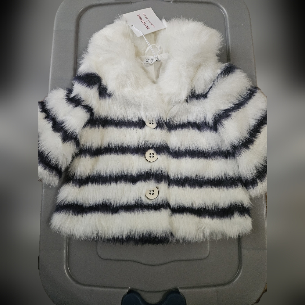 Janie and Jack fur coat